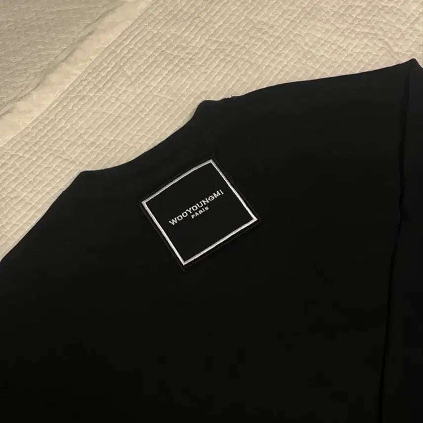 [BUNJANG] Wooyoungmi Square Label Sweatshirt Size 50 / 우영미 스퀘어 라벨 맨투맨 50