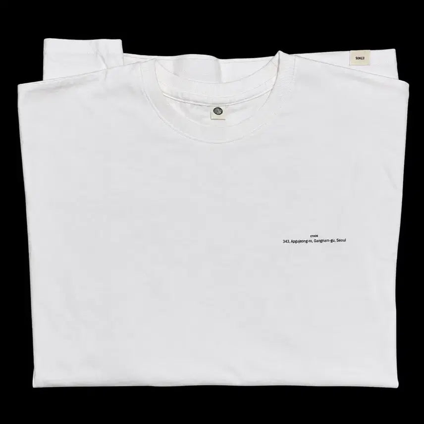 [BUNJANG] Ethos Box Short Sleeve T-Shirt White / 에토스 반팔티 화이트