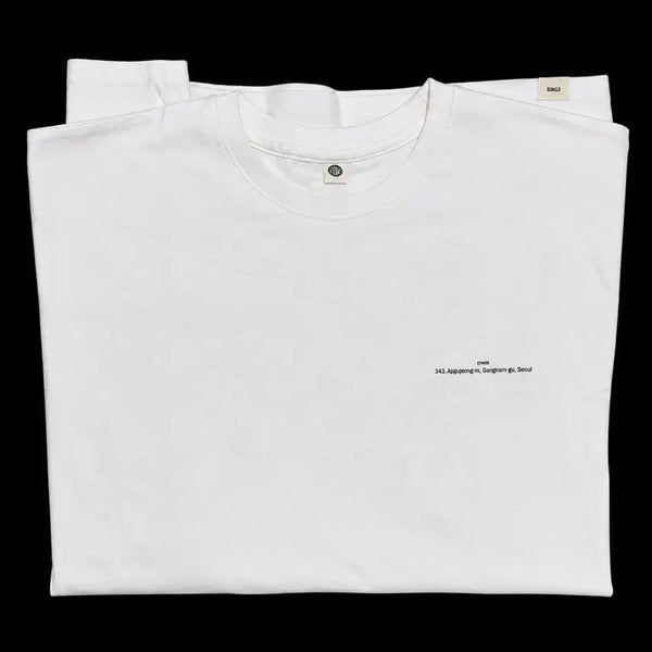 [BUNJANG] Ethos Box Short Sleeve T-Shirt White / 에토스 반팔티 화이트