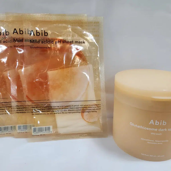 [BUNJANG] Abib Glutathione Vita Touch Spot Pad & Acidic Mask Pack Set / 아비브 글루타치온좀 잡티 패드 비타 터치 본품 + 아비브 약산성 마스크팩