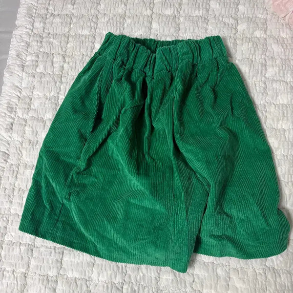 [BUNJANG] Green Corduroy Shorts / 초록색 골덴 반바지