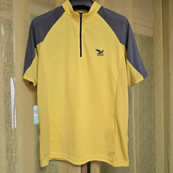 [BUNJANG] Salewa Short Sleeve Polo Shirt Yellow Size 105 / 살레와 반팔 카라티 옐로우105