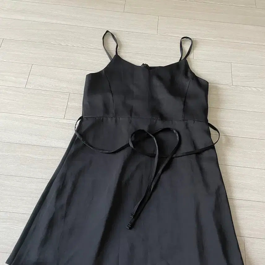 [BUNJANG] Black Slip Mini Dress / 슬립 블랙 원피스