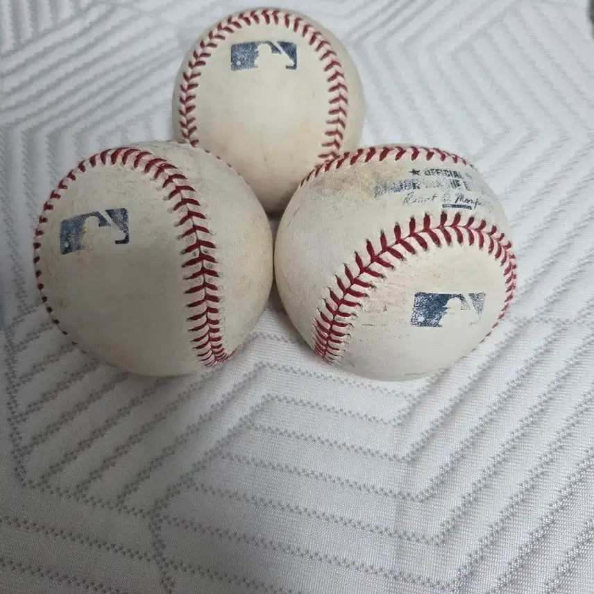 [BUNJANG] Rawlings Official Major League Baseball 3-Ball Bundle / 롤링스 메이저리그 공인구 3개 일괄판매