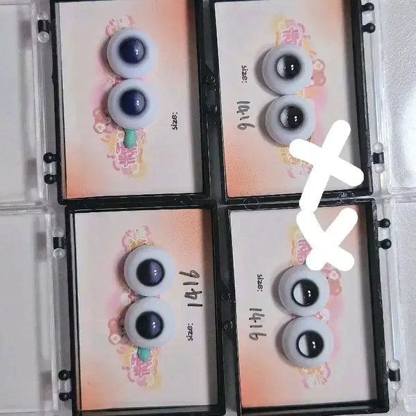 [BUNJANG] 14mm Glass Doll Eyes for Ball-Jointed Dolls / 14mm 안구 인형 구관 구체관절인형 14안구