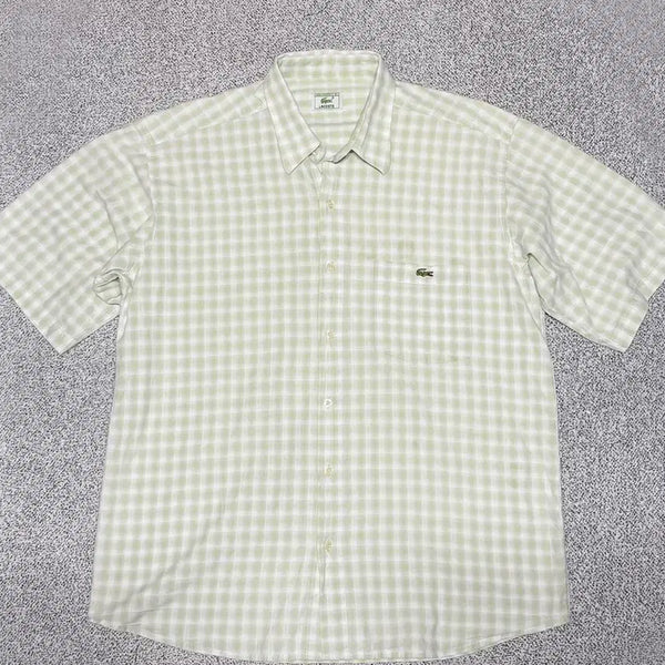 [BUNJANG] Lacoste 80s Made in France Vintage Check Shirt XL / 80s 라코스테 Made in France 빈티지 체크셔츠