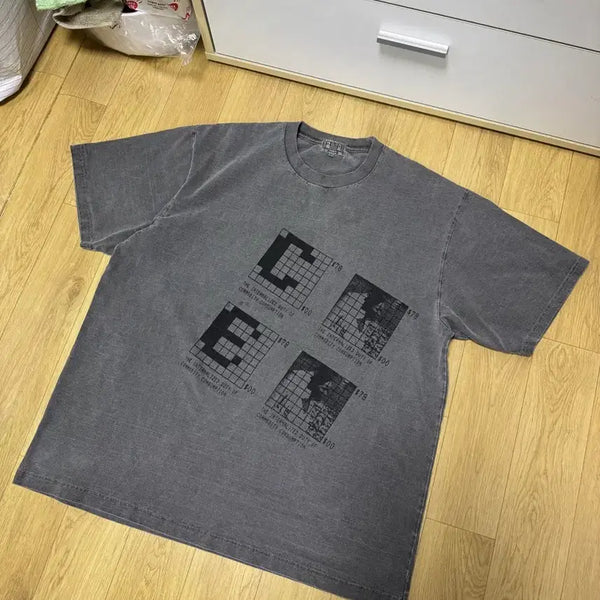 [BUNJANG] Carhartt WIP Overdyed T-Shirt Charcoal / 카브엠트 오버다잉 티셔츠 차콜