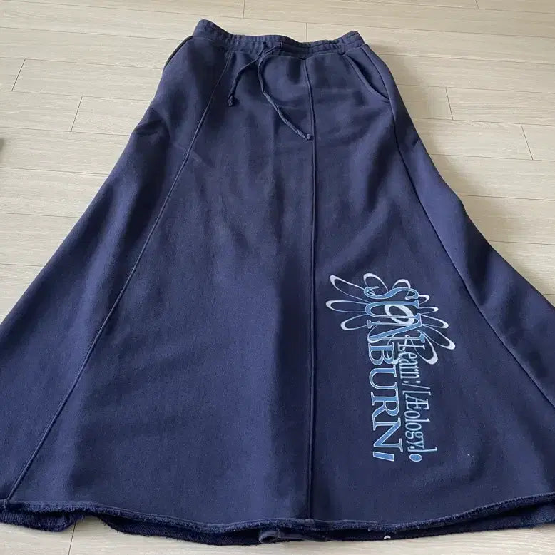 [BUNJANG] Navy Long Skirt / 네이비롱스커트