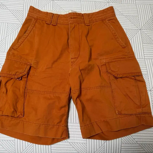 [BUNJANG] Polo Vintage Cargo Shorts Orange / 카고 반바지 오렌지 색상 폴로 빈티지