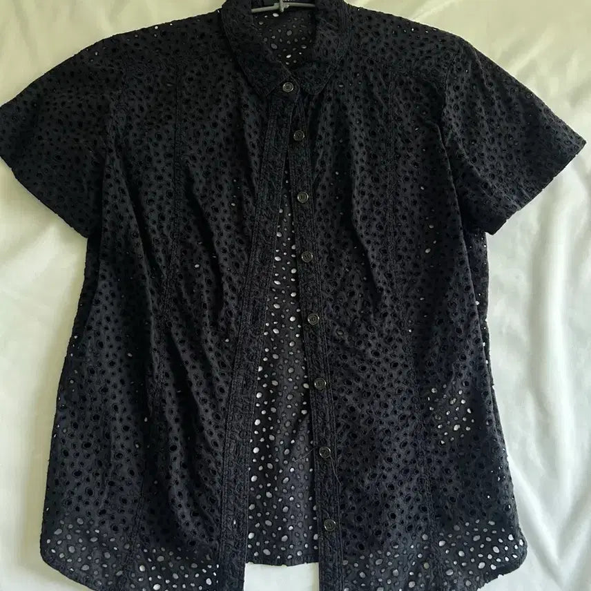 [BUNJANG] Vintage Burberry Punching Shirt / 일본 빈티지 버버리 펀칭 셔츠