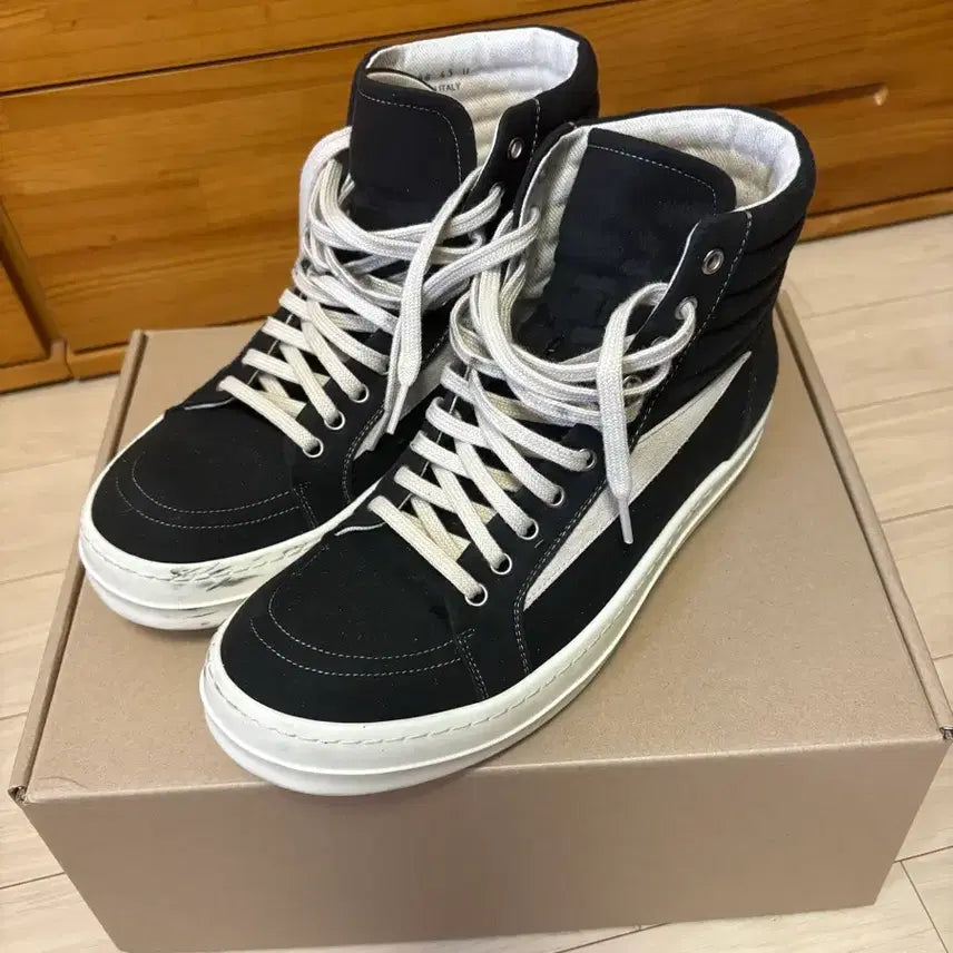 [BUNJANG] Rick Owens DRKSHDW Vintage High-Top Vans High-Top Sneakers / [43] 릭오웬스 다크쉐도우 빈티지 하이 릭 반스 하이