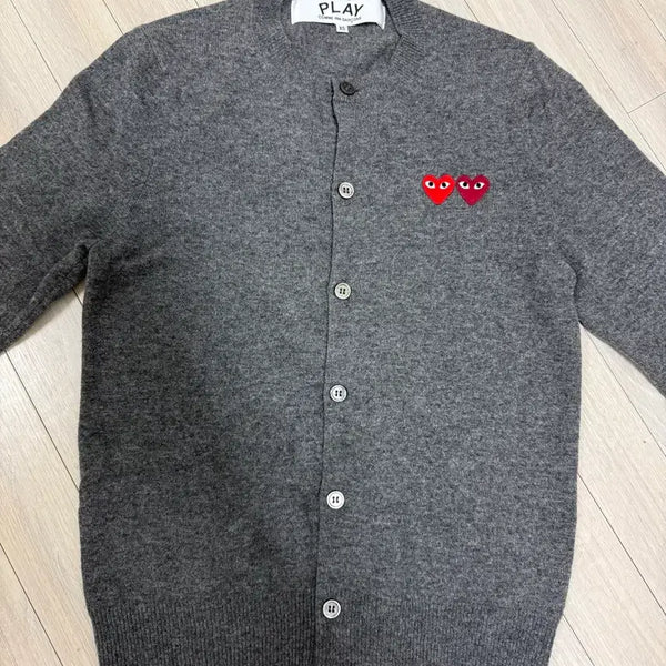 [BUNJANG] Comme des Garçons Double Heart Cardigan / 꼼데가르송 더블하트 가디건(정품)