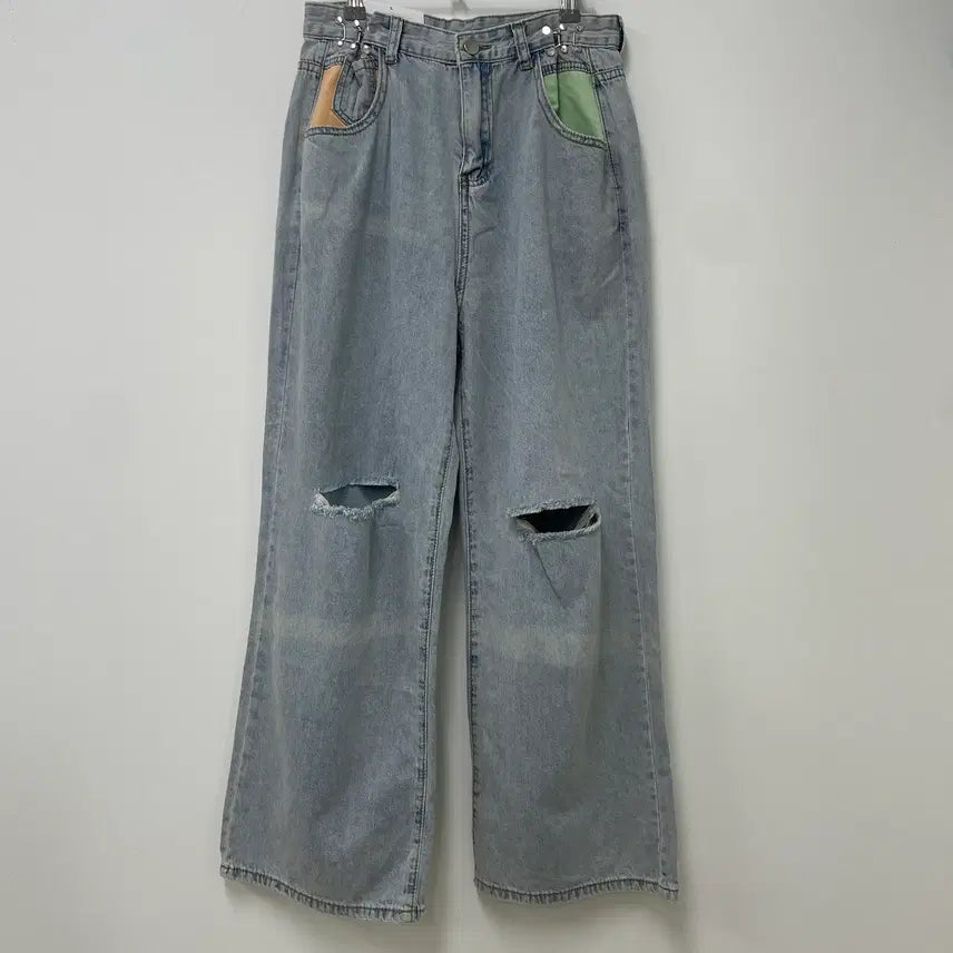 [BUNJANG] Vintage Light Wash Summer Denim Pants L / [새상품] 빈티지 연청 여름 데님팬츠 L