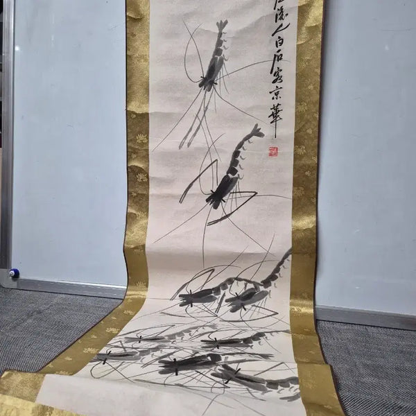 [BUNJANG] Baek Seok Shrimp Painting Scroll / 백석(새우그림)족자