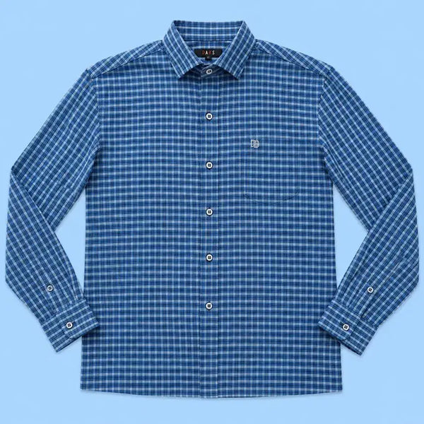 [BUNJANG] Daks Check Long Sleeve Polo Shirt / 닥스 체크 셔츠 M 95 남방 긴팔 폴로 카라티