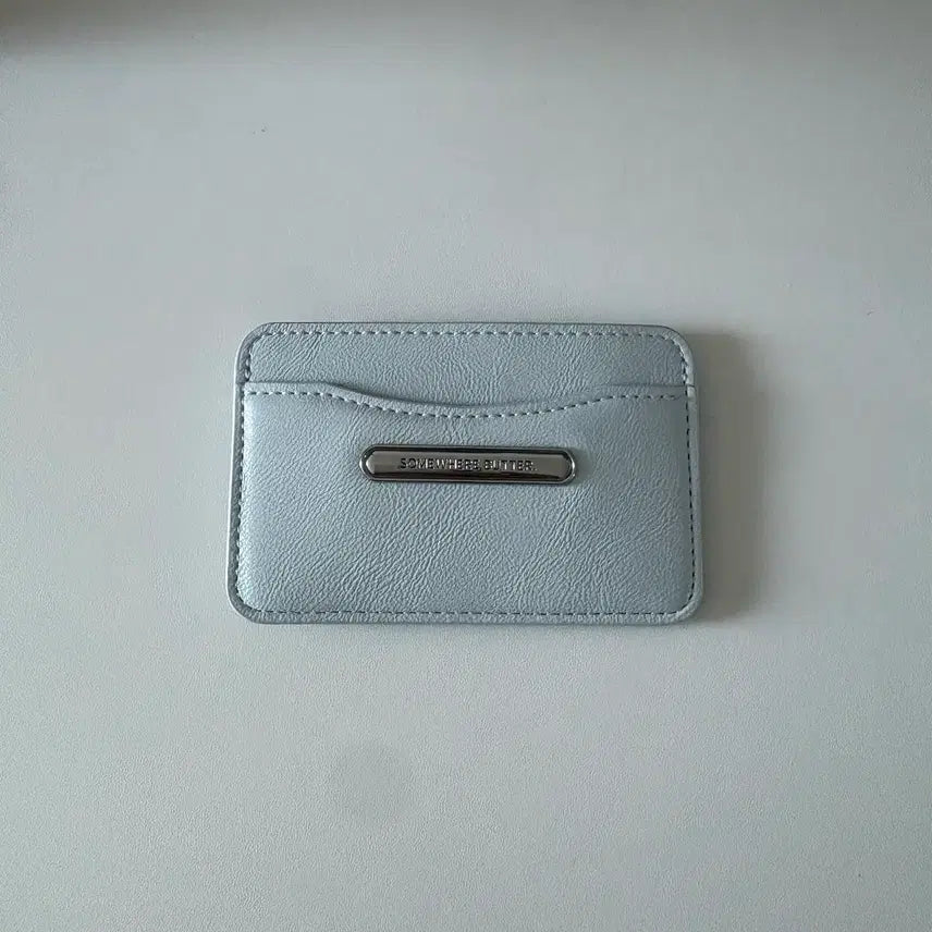 [BUNJANG] Somewhere Better Pendant Card Wallet Light Blue / 썸웨어버터 팬던트 카드지갑 라이트블루