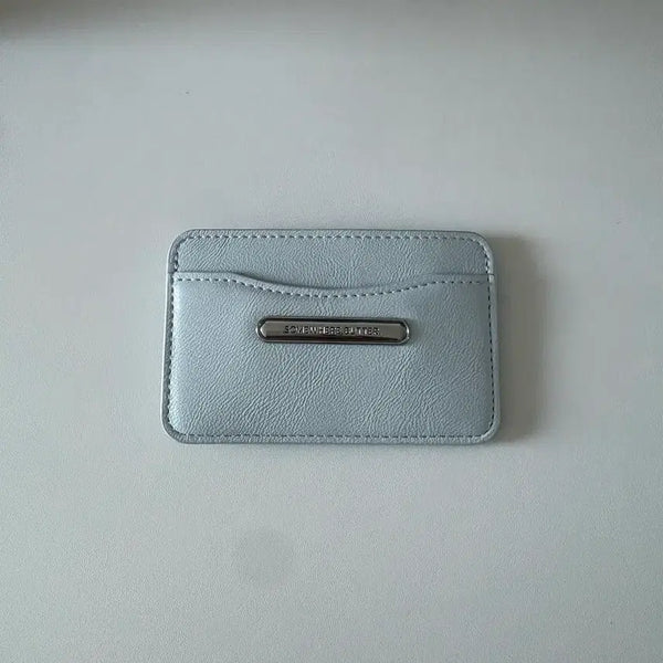 [BUNJANG] Somewhere Better Pendant Card Wallet Light Blue / 썸웨어버터 팬던트 카드지갑 라이트블루