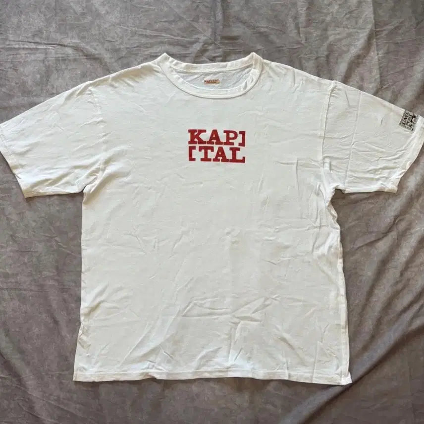 [BUNJANG] KAPITAL KOUNTRY T-Shirt White L / KAPITAL 캐피탈 KOUNTRY 티셔츠 L 화이트