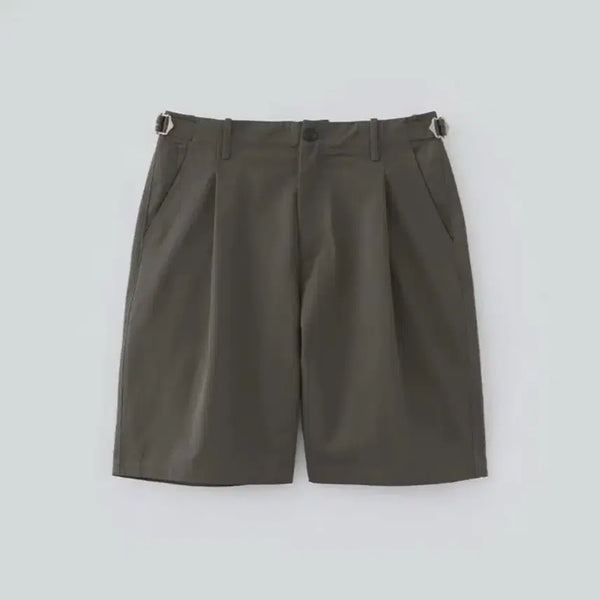 [BUNJANG] Fabrega One-Tuck Bermuda Pants Dark Brown Size 2 / 파브레가 원턱 버뮤다 팬츠 다크 브라운 (2)