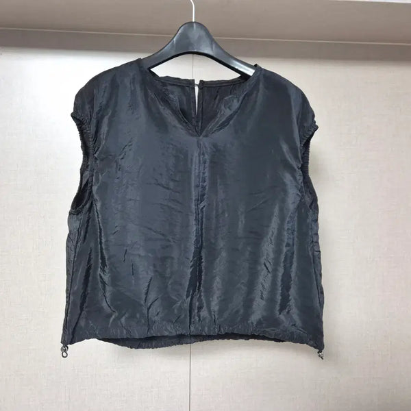 [BUNJANG] Blue ID Rayon Blouse Black / 프리)블루아이디 인견 블라우스 블랙