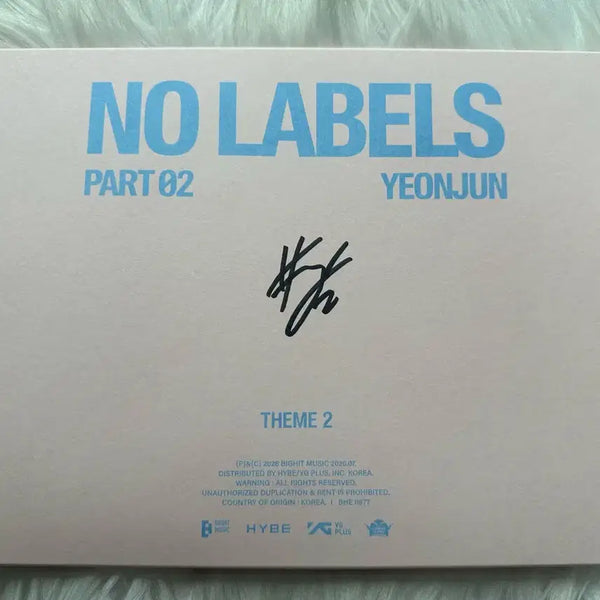 [BUNJANG] TXT Yeonjun Autographed Album (NO LABELS PART 02 THEME 2) / TXT 연준 (YEONJUN) 친필 싸인앨범