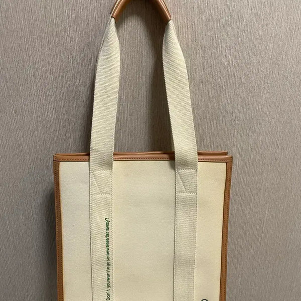 [BUNJANG] United Colors of Benetton Canvas Tote Bag / 베네통 캔버스 백