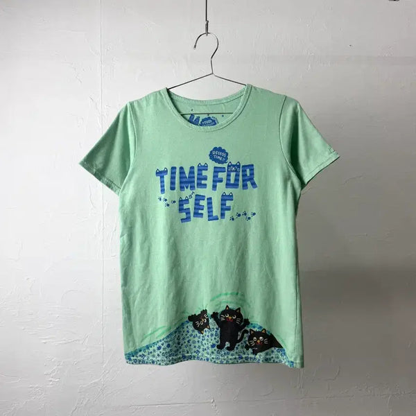 [BUNJANG] Rough Cat T-Shirt / Rough 고양이 티셔츠
