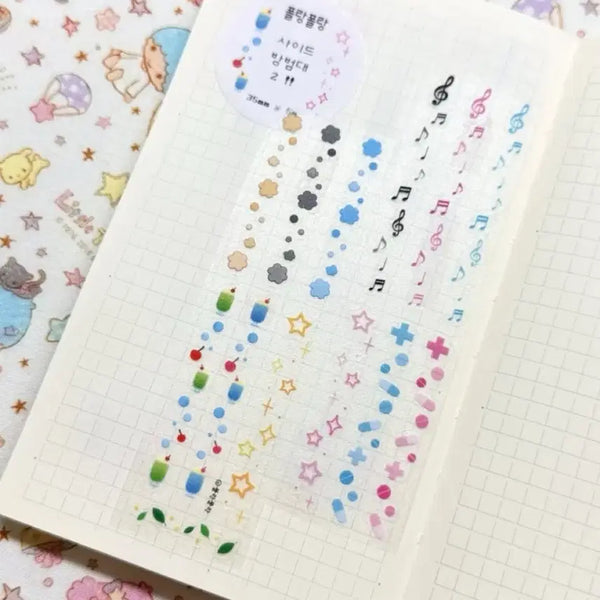 [BUNJANG] Polang Polang Side Security Guard 2 Kiss Cut Washi Tape / 폴랑폴랑 사이드방범대2 키스컷