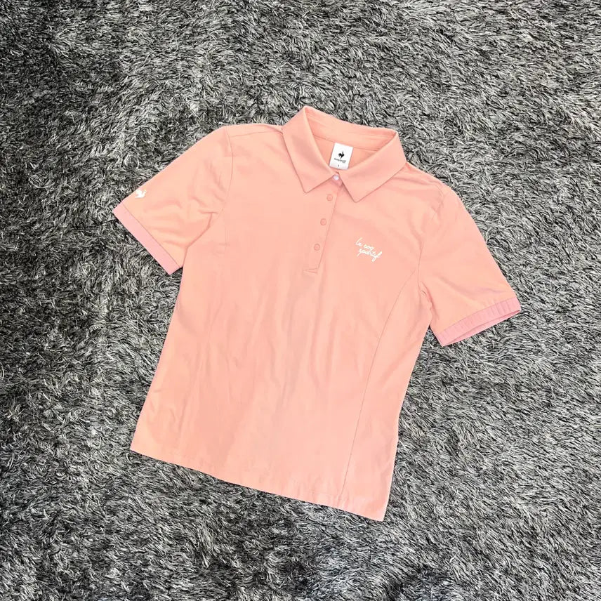 [BUNJANG] Le Coq Sportif Women's Golf Short Sleeve Collar T-Shirt (S) / 르꼬끄 여성 골프 반팔 카라 티셔츠 (S)
