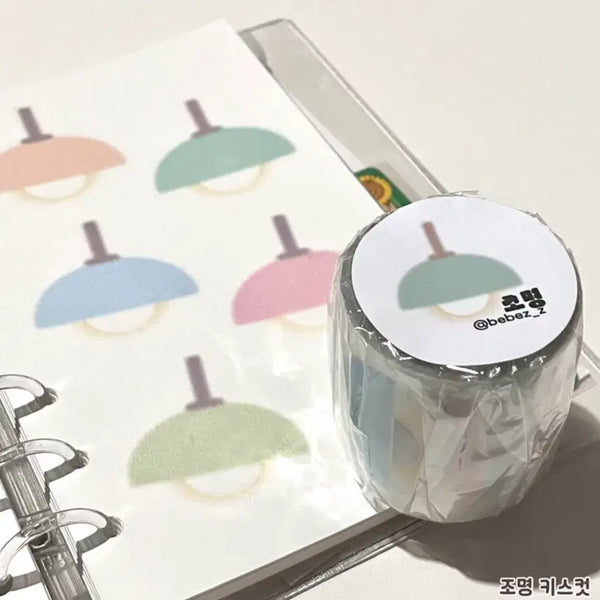 [BUNJANG] Bebe Lighting Kiss Cut Stickers / 베베 조명 키스컷