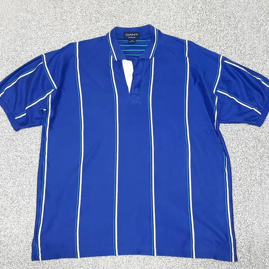 [BUNJANG] Vintage GANT RUGGER Stripe Polo Shirt XL / 빈티지 GANT RUGGER 스트라이프  폴로셔츠