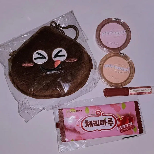 [BUNJANG] Etude Cherry Maru & Babamba Pouch Set / 에뛰드 체리마루&바밤바 파우치