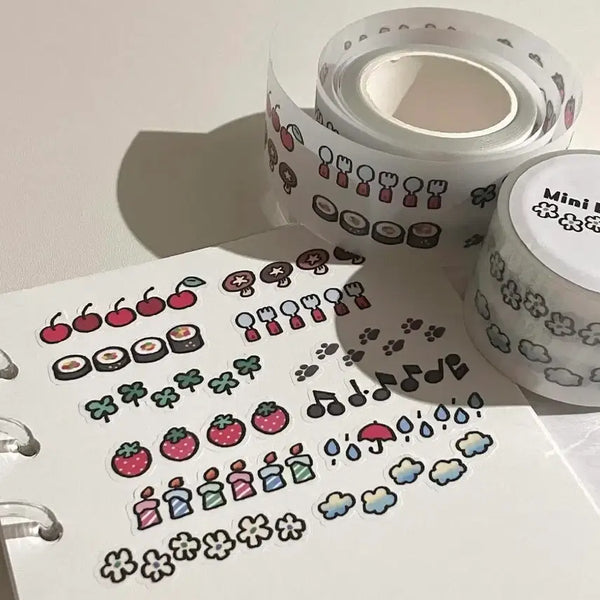 [BUNJANG] Bebe Mini Line Kiss Cut Washi Tape / 베베 미니라인 키스컷