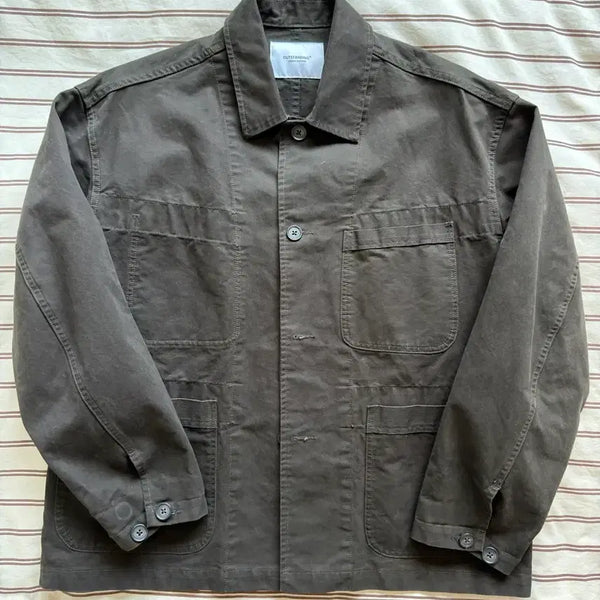 [BUNJANG] Outstanding French Work Jacket Brown / [1]아웃스탠딩 프렌치 워크자켓 브라운