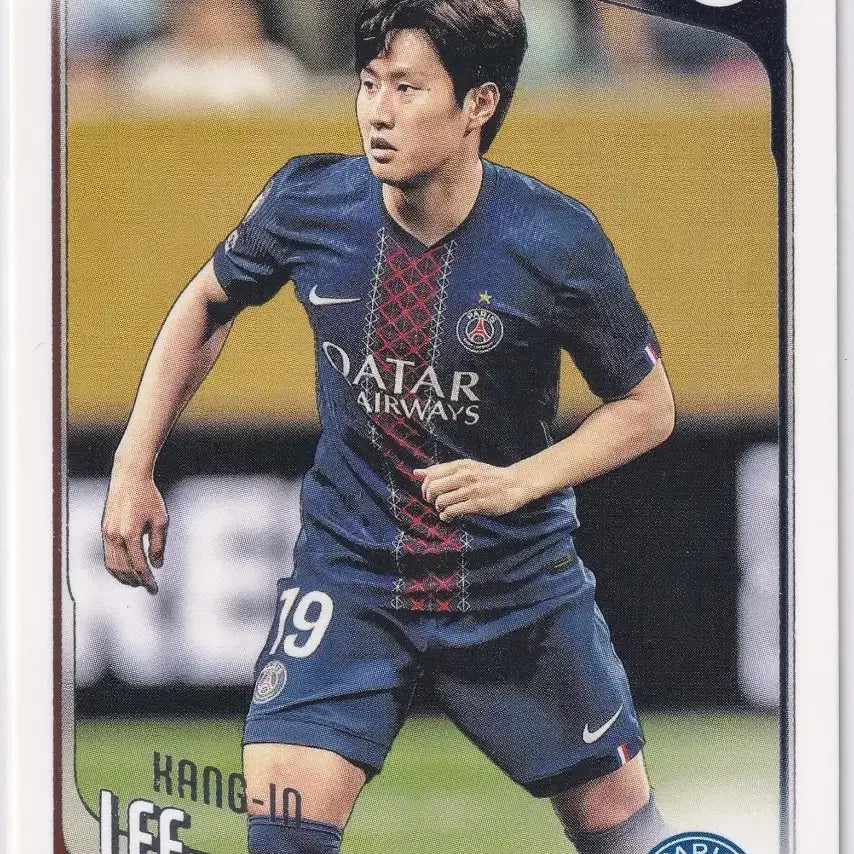[BUNJANG] Kang-In Lee Paris Saint-Germain 2025-26 Topps Base #185 Trading Card / 25-26 이강인 베이스 파리 탑스