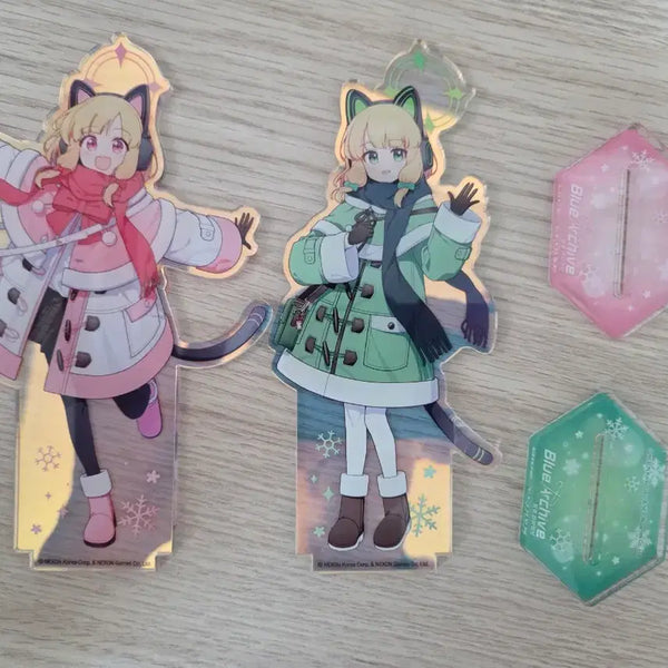 [BUNJANG] Blue Archive AGF Acrylic Stand Midori Momoi Set / 블루아카이브 agf 아크릴스탠드 미도리 모모이 세트