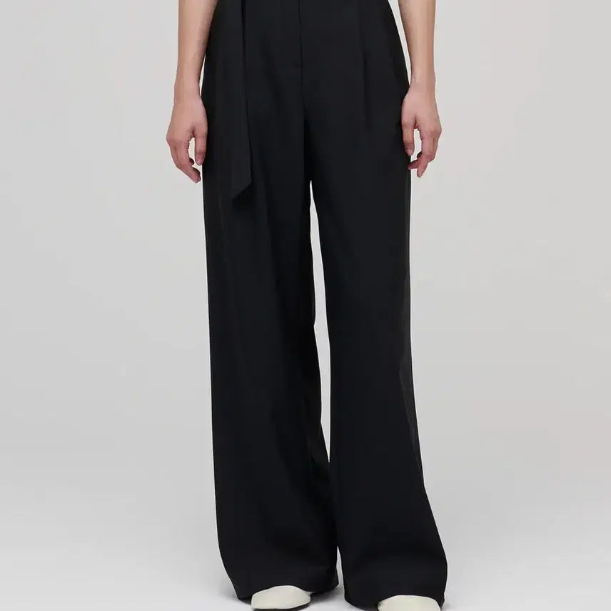 [BUNJANG] Musinsa Standard Women's Real Wide Belted Slacks / [무신사] 새상품 우먼즈 리얼 와이드 벨티드 슬랙스