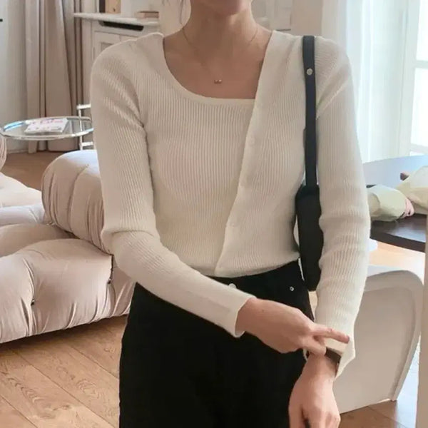 [BUNJANG] Slowand Asymmetric Knit New Product / 슬로우앤드 언발 니트 새상품