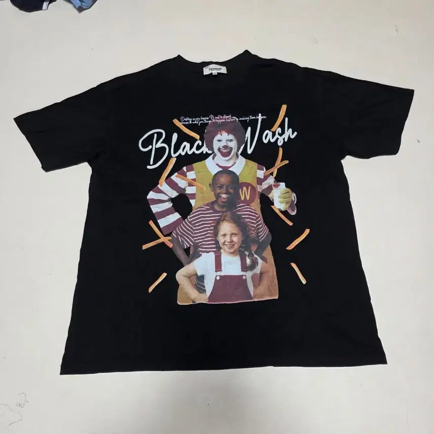 [BUNJANG] McDonald's x Black Nesh Graphic T-Shirt / 블랙 네쉬 맥도날드 그래픽 반팔 티셔츠