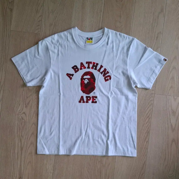 [BUNJANG] A BATHING APE Short Sleeve T-Shirt White L / 베이프 A BATHING APE 반팔티 화이트L(새상품)