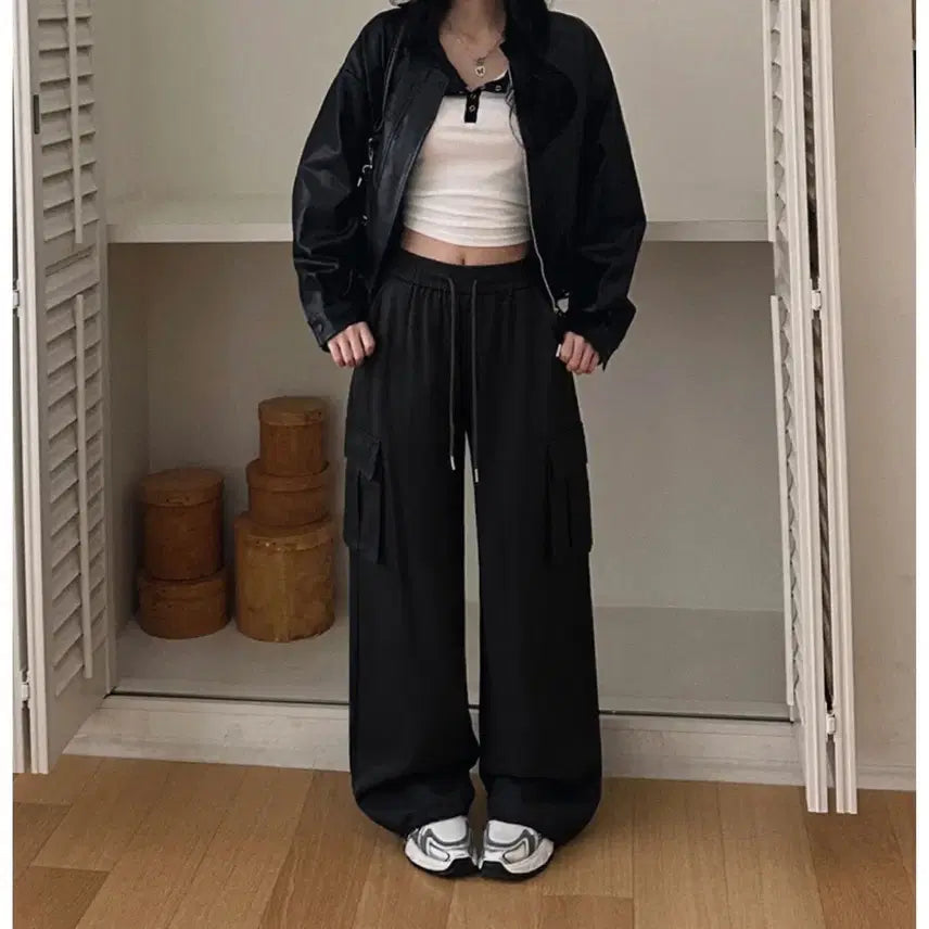 [BUNJANG] Musefit Two-Way Wide Cargo Pants / 뮤즈핏 투웨이 와이드 카고팬츠