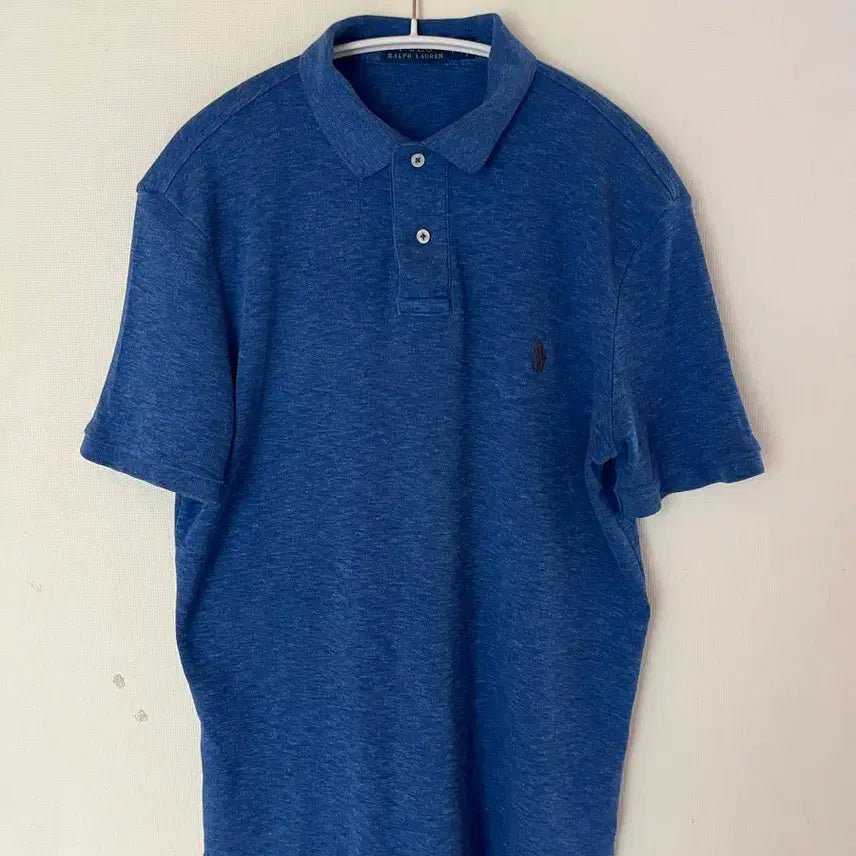 [BUNJANG] Polo Ralph Lauren Navy Logo Collar T-Shirt Size S / 폴로 랄프로렌 카라티 S