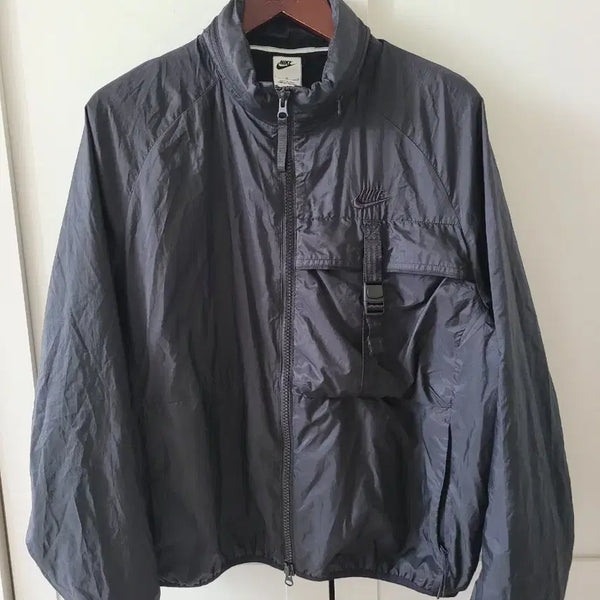 [BUNJANG] Nike NSW Tech Woven N24 Packable Jacket Black / [L] 나이키 NSW 테크 우븐 N24 패커블 자켓 블랙