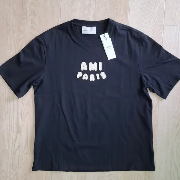 [BUNJANG] AMI Paris Logo T-shirt Black L / AMI 아미파리스 반팔티 검정 L(새상품)