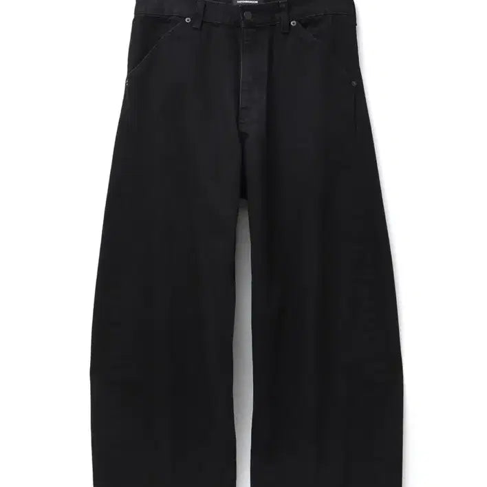 [BUNJANG] Hatching Room Wide Curve Jeans Jet Black Size 1 / 해칭룸 와이드 커브진 제트블랙 1
