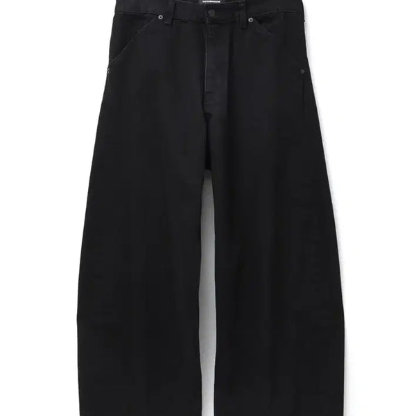 [BUNJANG] Hatching Room Wide Curve Jeans Jet Black Size 1 / 해칭룸 와이드 커브진 제트블랙 1