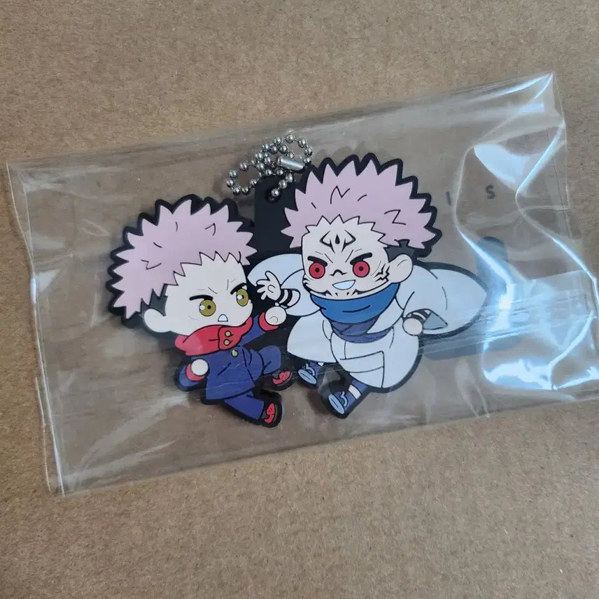 [BUNJANG] Jujutsu Kaisen Rubber Keychain - Itadori Yuji & Sukuna / 주술회전 러버 키링 이타도리 스쿠나 양도