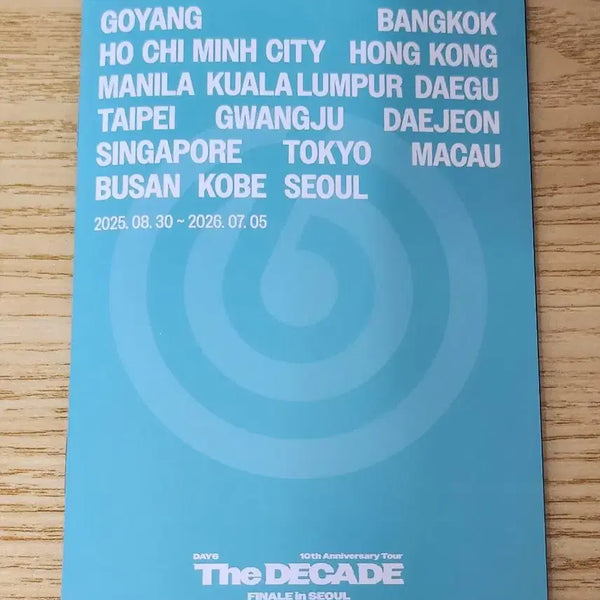 [BUNJANG] Day6 Admission Gift Photobook / 데이식스 입장기프트 포토북