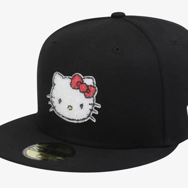 [BUNJANG] Sanrio Hello Kitty Swarovski Fitted Cap Black / [새상품] 산리오 헬로 키티 스와로브스키 피티드캡 블랙