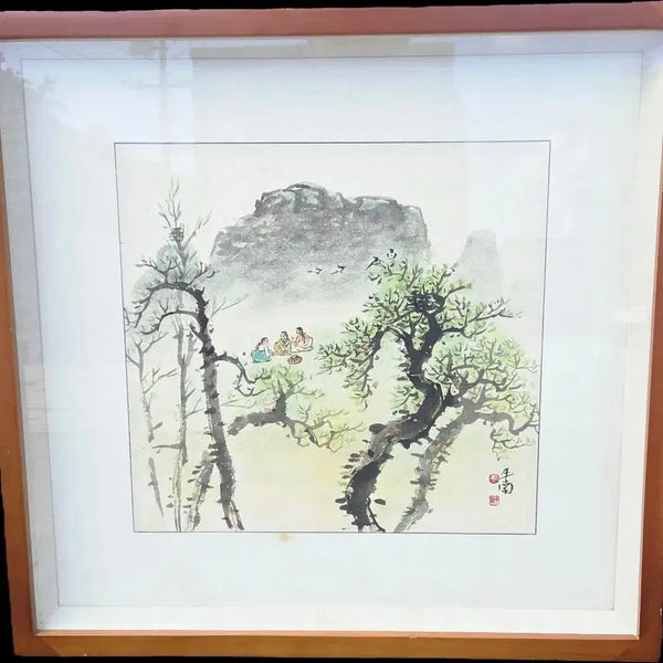 [BUNJANG] Lee Yong-Hui 'Spring Maiden' Oriental Painting (1937) / *1937년 동양화가우남 이용휘화백 동양화( 봄처녀:25만원20%)